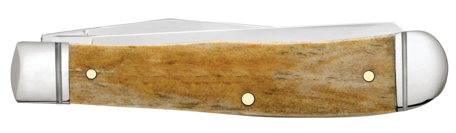 Case Smooth Antique Bone (SS) Large Trapper Folder Knife #58182