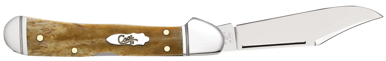 Case Smooth Antique Bone (SS) Mini Copperlock Folder Knife #58186 4 Case Smooth Antique Bone (SS) Mini Copperlock Folder Knife #58186 - Image 2