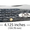 Case Pocket Worn Crandall Jig Grey Bone (CS) Large Trapper Folder Knife #58410 1 Case Pocket Worn Crandall Jig Grey Bone (CS) Large Trapper Folder Knife #58410 -Knives Store CA58410