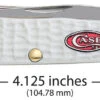 Case Sparxx Standard Jig White Synthetic (SS) Large Trapper Folder Knife #60182 1 Case Sparxx Standard Jig White Synthetic (SS) Large Trapper Folder Knife #60182 -Knives Store CA60182