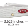 Case Sparxx Standard Jig White Synthetic (SS) Medium Sloped Bolster Stockman Folder Knife #60184 2 Case Sparxx Standard Jig White Synthetic (SS) Medium Sloped Bolster Stockman Folder Knife #60184 -Knives Store CA60184
