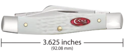 Case Sparxx Standard Jig White Synthetic (SS) Medium Sloped Bolster Stockman Folder Knife #60184