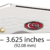 Case Sparxx Standard Jig White Synthetic (SS) Mini Copperlock Folder Knife #60185 1 Case Sparxx Standard Jig White Synthetic (SS) Mini Copperlock Folder Knife #60185 -Knives Store CA60185