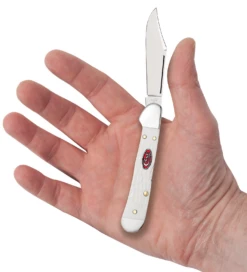 Case Sparxx Standard Jig White Synthetic (SS) Mini Copperlock Folder Knife #60185 9 Case Sparxx Standard Jig White Synthetic (SS) Mini Copperlock Folder Knife #60185 -Knives Store CA60185 3
