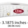 Case Sparxx Standard Jig White Synthetic (SS) Sway Back Folder Knife #60192 -Knives Store CA60192