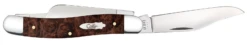 Case Smooth Brown Maple Burl Wood (SS) Large Stockman Folder Knife #64065 7 Case Smooth Brown Maple Burl Wood (SS) Large Stockman Folder Knife #64065 -Knives Store CA64065 1