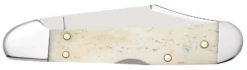 Case Star Spangled Embellished Smooth Natural Bone (SS) Mini Copperlock Folder Knife #64141 -Knives Store CA64141 1