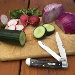 Case Jigged Buffalo Horn (SS) Large Trapper Folder Knife #65010 -Knives Store CA65010 4