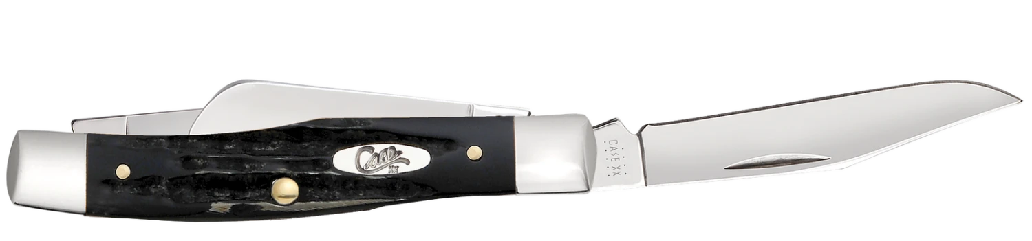 Case Jigged Buffalo Horn (SS) Medium Stockman Folder Knife #65012 5 Case Jigged Buffalo Horn (SS) Medium Stockman Folder Knife #65012 - Image 3