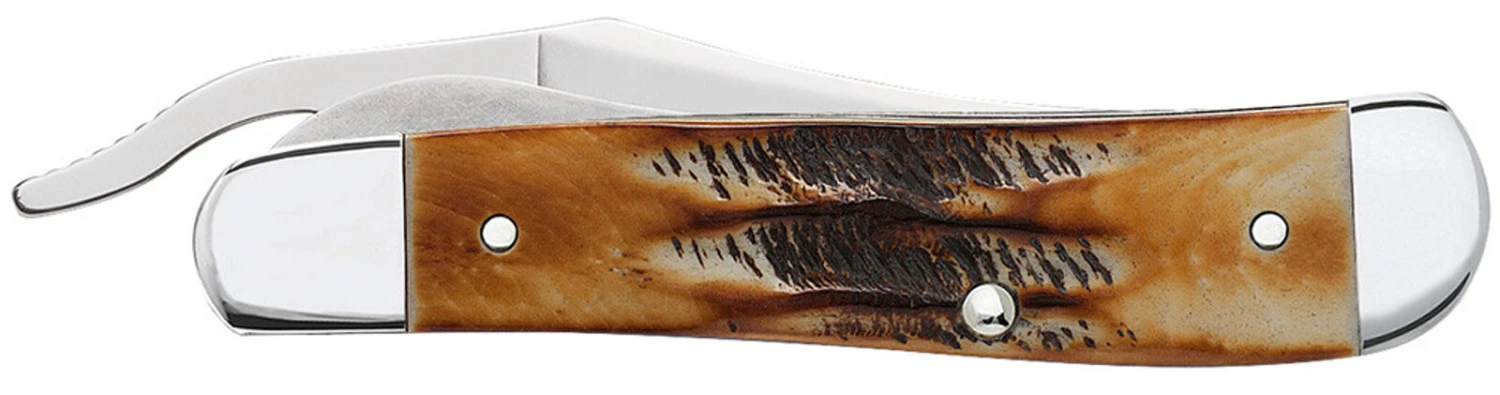 Case 6.5 BoneStag® RussLock® (SS) Folder Knife #65303 4 Case 6.5 BoneStag® RussLock® (SS) Folder Knife #65303 - Image 2