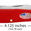 Case American Workman Smooth Red Synthetic (CS) Large Trapper Folder Knife #73930 2 Case American Workman Smooth Red Synthetic (CS) Large Trapper Folder Knife #73930 -Knives Store CA73930