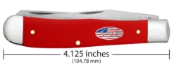 Case American Workman Smooth Red Synthetic (CS) Large Trapper Folder Knife #73930