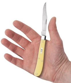 Case Yellow Synthetic (SS) Slimline Trapper Folder Knife #80031 -Knives Store CA80031 3