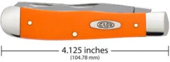 Case Orange Synthetic (SS) Large Trapper Folder Knife #80500