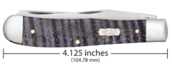 Case Smooth Purple Curly Maple Wood (SS) Large Trapper Folder Knife #80540 9 Case Smooth Purple Curly Maple Wood (SS) Large Trapper Folder Knife #80540 -Knives Store CA80540 3