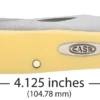 Case Yellow Synthetic (SS) Large Trapper Folder Knife W/ Pocket Clip #81091 -Knives Store CA81091