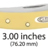 Case Yellow Synthetic (SS) Small Texas Toothpick Folder Knife #81095 2 Case Yellow Synthetic (SS) Small Texas Toothpick Folder Knife #81095 -Knives Store CA81095