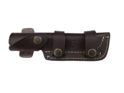 Cudeman Olive Wood Bohler N-690Co Steel Survival Fixed Blade Knife, Leather Sheath - 158-L