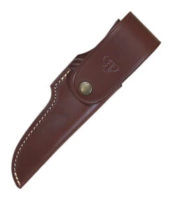 Cudeman Akeley Deer Stag Bohler N690CO Steel Hunting Fixed Blade Knife, Leather Sheath - 254-C