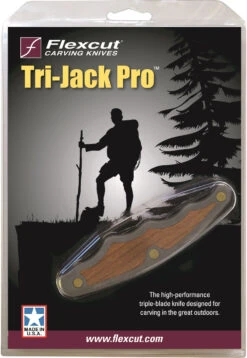 Flexcut Tri-Jack Pro Wood Carving 3 Blade Multi-Tool - JKN95