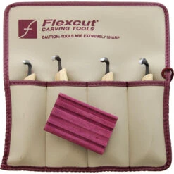 Flexcut 4-Piece Wood Carving Right-Handed Scorp Set - KN150