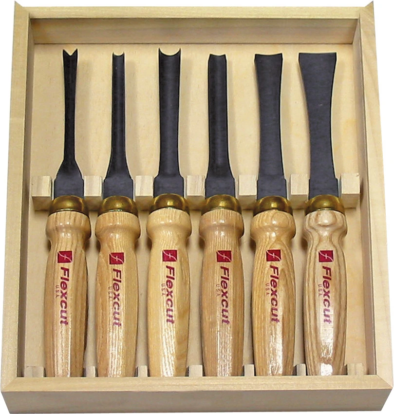 Flexcut 6-Piece Mallet Wood Carving Knife Starter Set - MC150 3 Flexcut 6-Piece Mallet Wood Carving Knife Starter Set - MC150