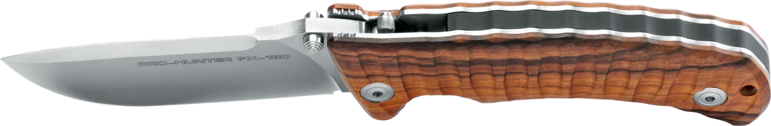 FOX PRO-HUNTER, Bohler N690Co Steel, Santos Wood Hunting Folder Knife - Model FX-130 DW 4 FOX PRO-HUNTER, Bohler N690Co Steel, Santos Wood Hunting Folder Knife - Model FX-130 DW - Image 2