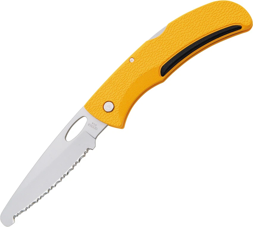 Gerber E-Z Out Yellow Rescue Folder Knife 3 Gerber E-Z Out Yellow Rescue Folder Knife