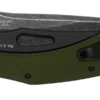 Kershaw Bareknuckle Olive Aluminium, Blackwash Sandvik 14C28N Folder Knife 7777OLBW