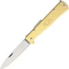 Otter Mercator Brass Handle Carbon Steel Pocket Knife -Knives Store L154B