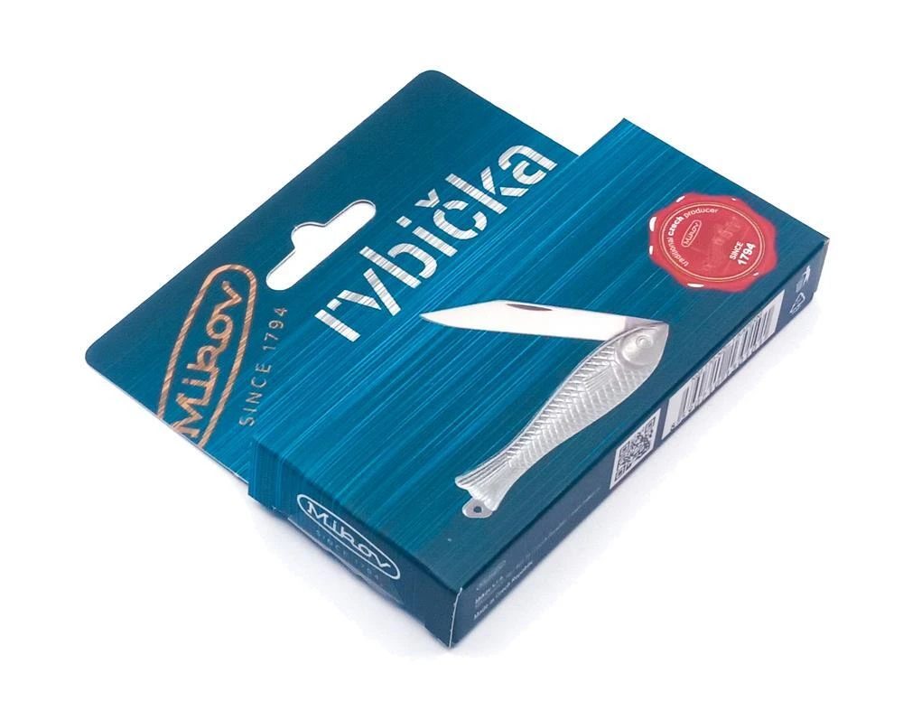 Mikov Rybička "Little Fish" Silver Pocket Folder Knife - 130-NZn-1/KAPESNI 7 Mikov Rybička "Little Fish" Silver Pocket Folder Knife - 130-NZn-1/KAPESNI - Image 5