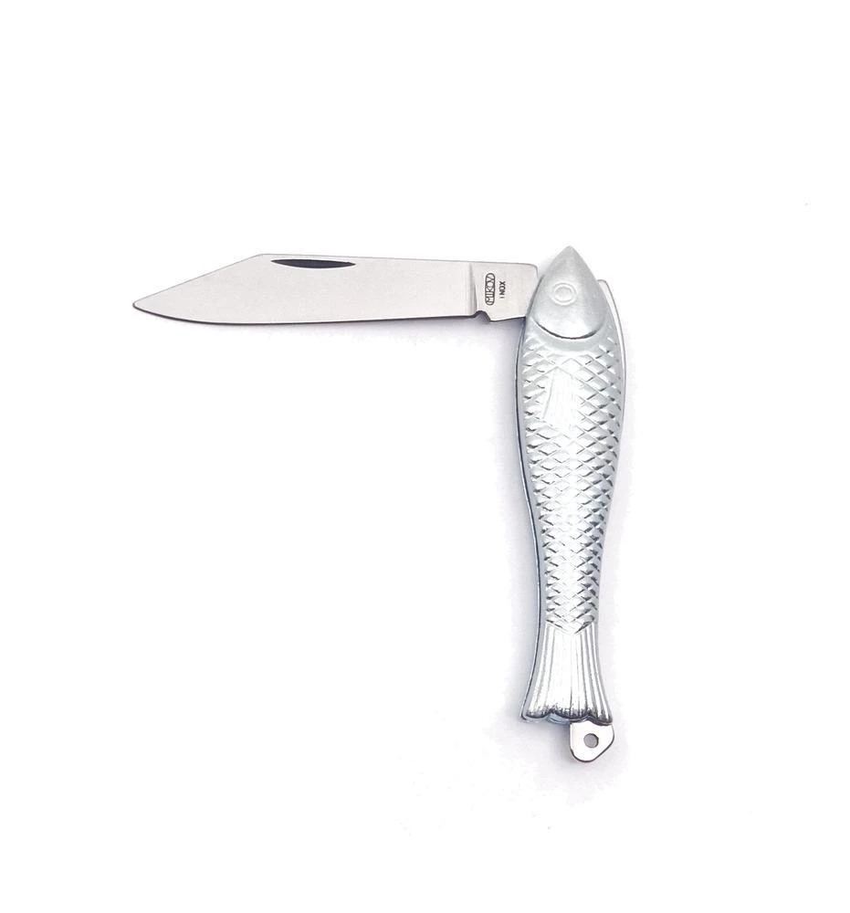 Mikov Rybička "Little Fish" Silver Pocket Folder Knife - 130-NZn-1/KAPESNI 3 Mikov Rybička "Little Fish" Silver Pocket Folder Knife - 130-NZn-1/KAPESNI