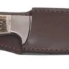 Mikov Les Forest Stag Horn Hunting Wide Fixed Blade Knife, Leather Sheath - 398-NP-13/B -Knives Store MIK398 NP 13B