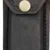 Black Leather Embossed Edge Belt Sheath To Suit 5 Inch Knife