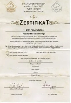 Puma Wildtöter Stag Handle Fixed Blade Hunting Knife, Leather Sheath - 113494 12 Puma Wildtöter Stag Handle Fixed Blade Hunting Knife, Leather Sheath - 113494 -Knives Store PU113494 4