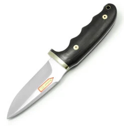 Puma Saubart Hunter Pakkawood Handle Fixed Blade Knife, Leather Sheath - 122500