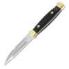 Puma Falknersheil II Black Micarta Handle Fixed Blade Hunting Knife, Leather Sheath - 123515 -Knives Store PU123515