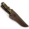 Puma SGB Trail Guide Brown Jigged Bone Fixed Blade Knife, Leather Sheath - 6116382B -Knives Store PU6116382B
