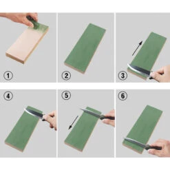 Sharpal Leather Knife 8x3 Inch Strop Bench Strop With Honing Compound - 204N