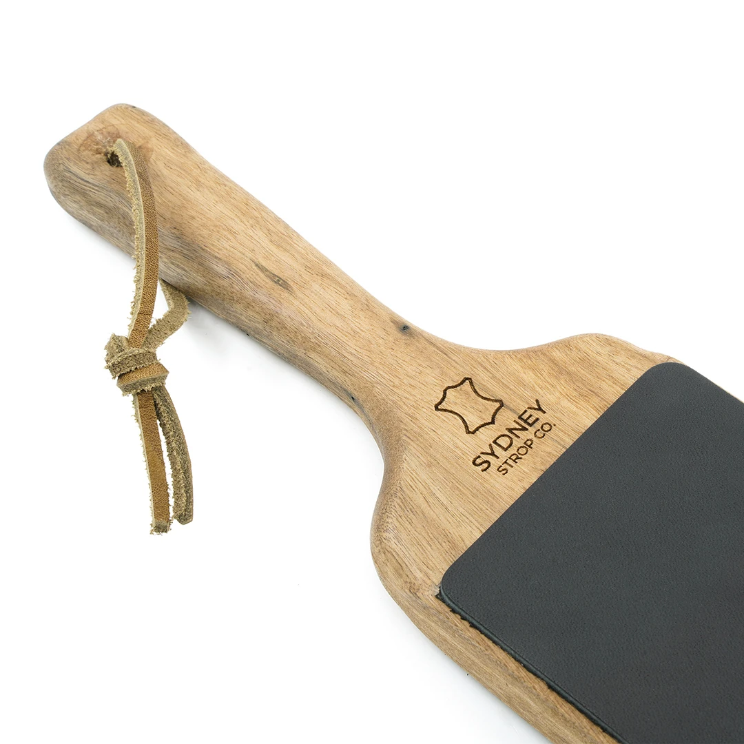 Sydney Strop Co. Double-Sided Paddle Strop - Black Cow Leather - Made In Australia 9 Sydney Strop Co. Double-Sided Paddle Strop - Black Cow Leather - Made In Australia - Image 7