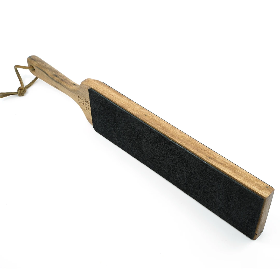 Sydney Strop Co. Double-Sided Paddle Strop - Black Cow Leather - Made In Australia 3 Sydney Strop Co. Double-Sided Paddle Strop - Black Cow Leather - Made In Australia