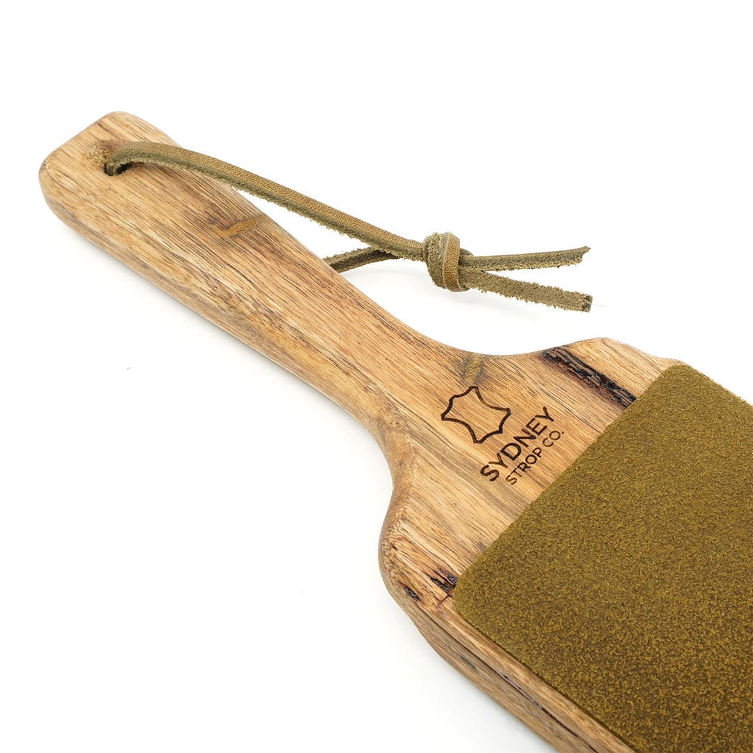 Sydney Strop Co. Double-Sided Paddle Strop - Brown Cow Leather - Made In Australia 8 Sydney Strop Co. Double-Sided Paddle Strop - Brown Cow Leather - Made In Australia - Image 6