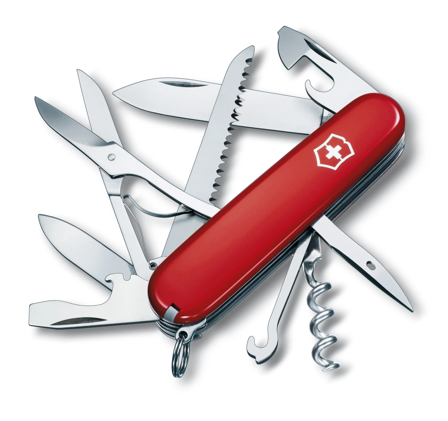 Victorinox Swiss Army Huntsman Red 15 Function Medium Folder Pocket Knife - 35650 3 Victorinox Swiss Army Huntsman Red 15 Function Medium Folder Pocket Knife - 35650
